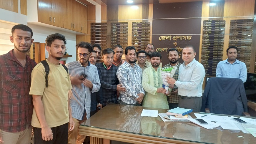 সিলেটে নবাগত জেলা প্রশাসকের সাথে সোসাইটি অব জাতীয় গণমাধ্যম কমিশনের শুভেচ্ছা ও মতবিনিময়